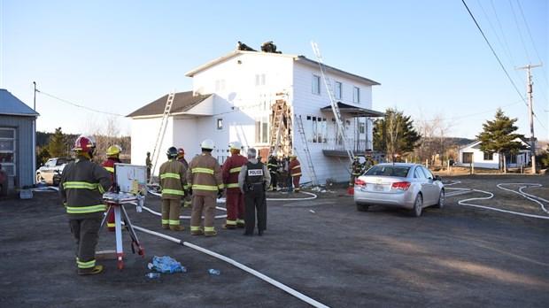 Début d’incendie à Saint-Simon 