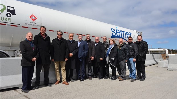Le point de ravitaillement au gaz naturel de Rivière-du-Loup inauguré 