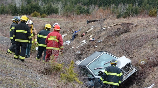 Violente sortie de route sur la 185