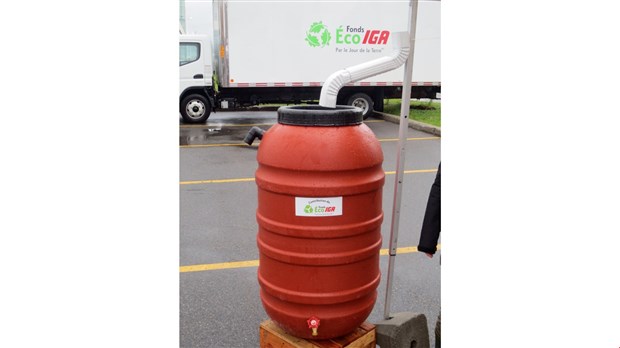  IGA Extra distribuera 70 barils récupérateurs d’eau de pluie
