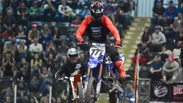 Tim Tremblay, Karl Normand et Dave Blanchet sur le podium