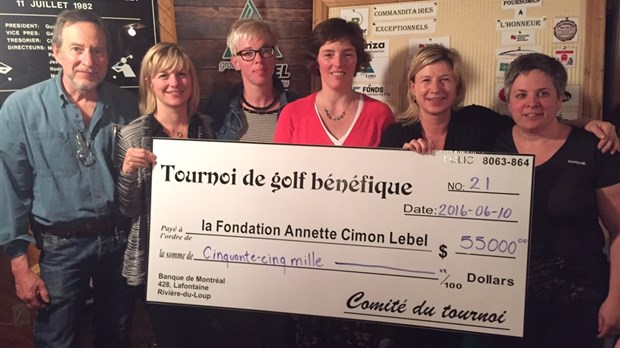 55 000 $ pour la Fondation Annette Cimon Lebel