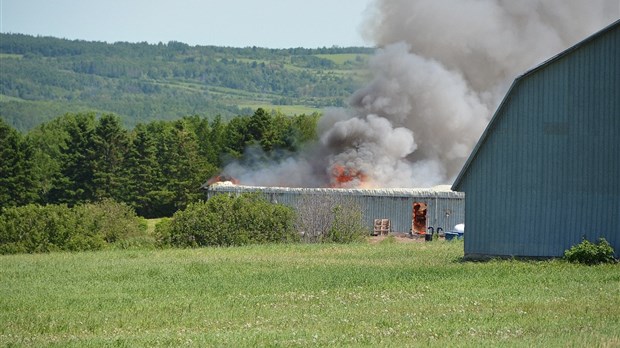 Une porcherie est la proie des flammes à Notre-Dame-des-Neiges