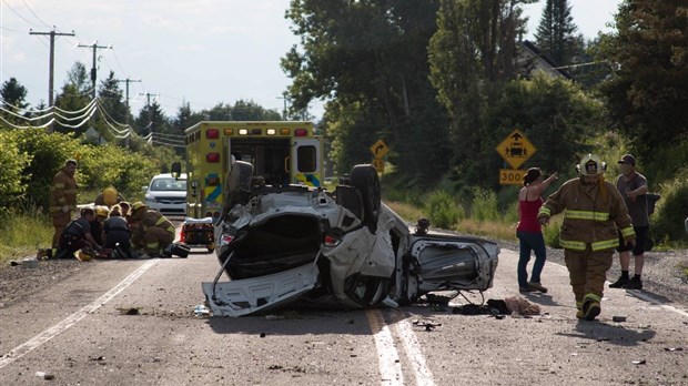 Violent accident à Rivière-Bleue