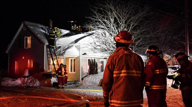 Intervention incendie à Saint-Arsène