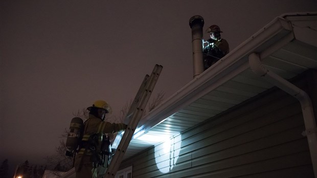 Intervention incendie à Rivière-du-Loup