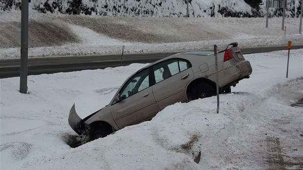 Sortie de route sur la 85