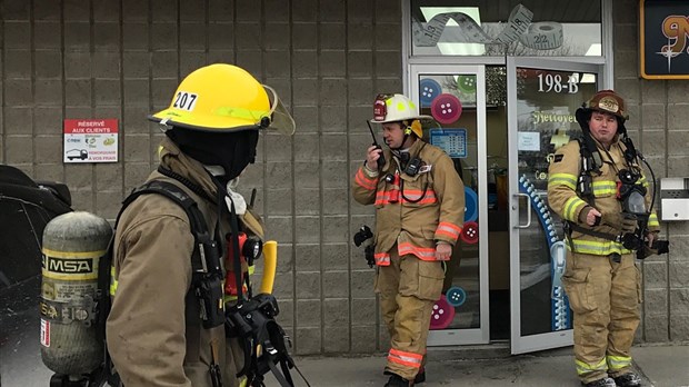 Intervention incendie à Rivière-du-Loup