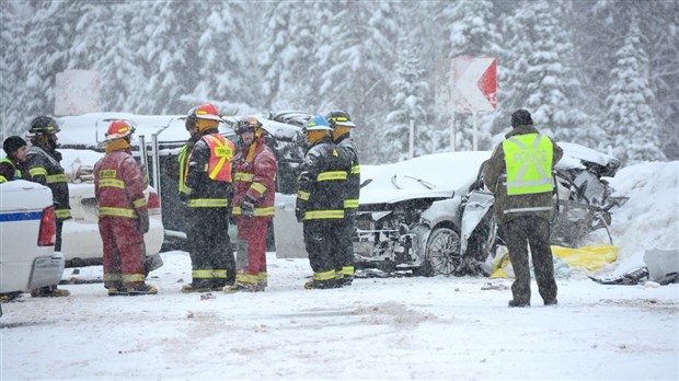 Violente collision à Saint-Louis-du-Ha! Ha! 