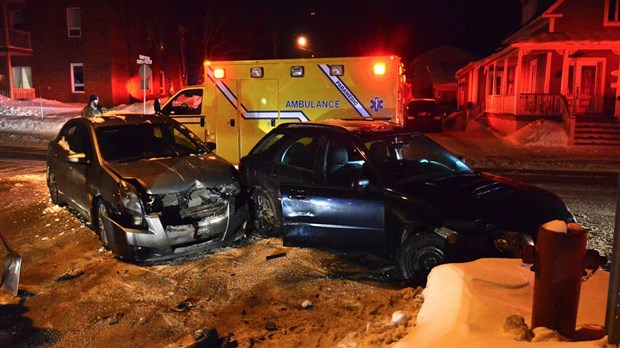 Collision latérale sur la rue Saint-Pierre 