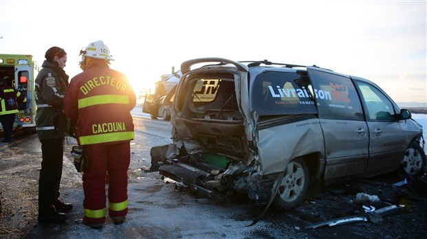 Accident sur la 291 à Cacouna 