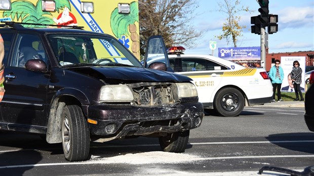 Collision sur le boulevard de l'Hôtel-de-Ville à Rivière-du-Loup