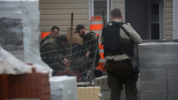 Intervention policière sur la rue de l'Étang à Rivière-du-Loup