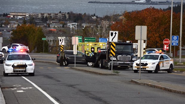 Collision à l’intersection Armand-Thériault et Saint-Henri