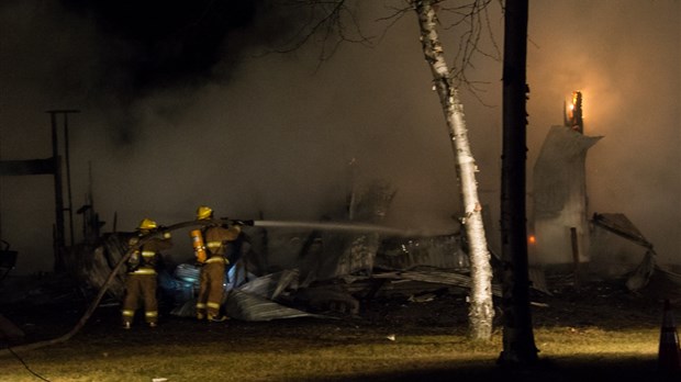 Incendie à Saint-Hubert-de-Rivière-du-Loup