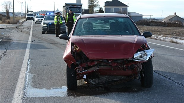 Collision sur la route 291 à Cacouna 