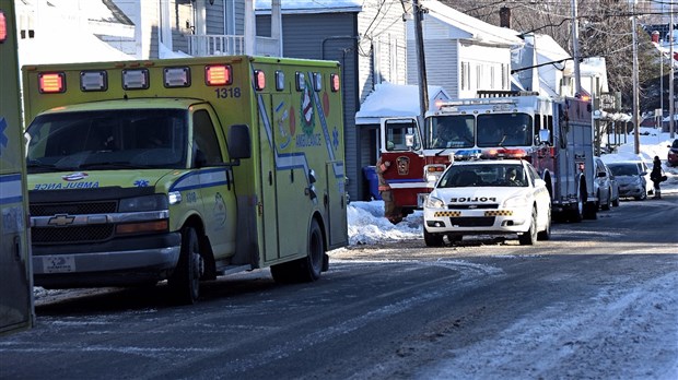 Collision sur la rue Amyot à Rivière-du-Loup 