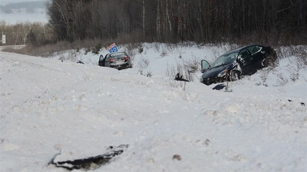 Accident sur l'autoroute 20