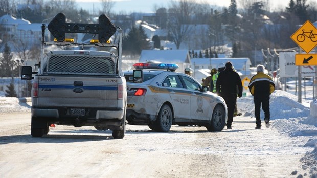 Accident sur la route 289 à Saint-Alexandre