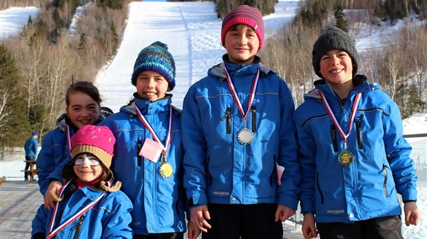 Des amis font la course à Saint-Mathieu
