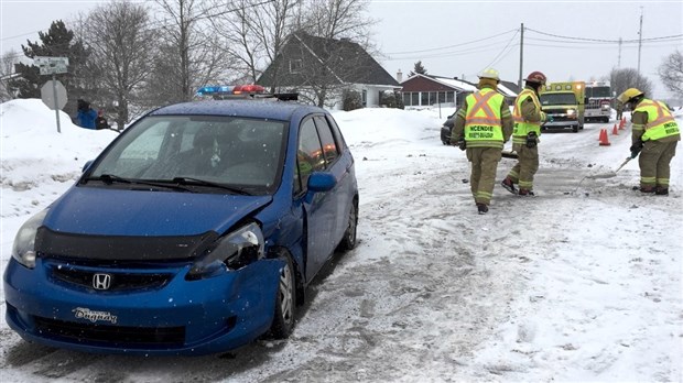 Collision sur la rue Fraserville