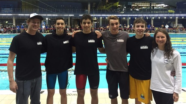 Cinq Loups-Marins au championnat provincial AAA