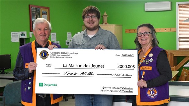 Don de 3000 $ à l’Entre-Jeunes de Rivière-du-Loup 