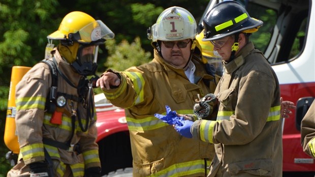 Incendie au dépotoir de Dégelis