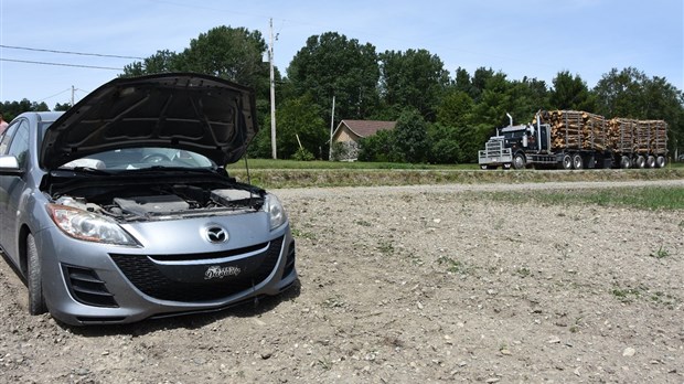 Collision à Saint-Elzéar-de-Témiscouata