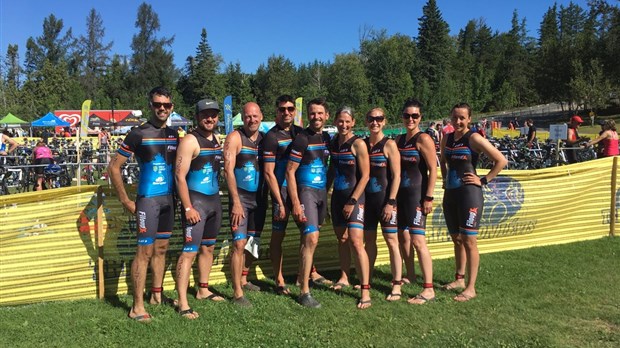 Les membres du club Filoup Triathlon présents à Charlevoix
