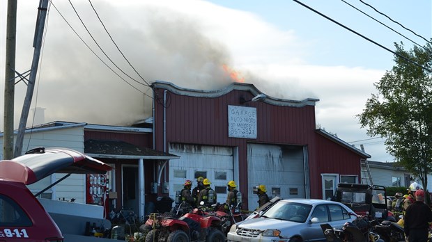 Incendie à Saint-Modeste