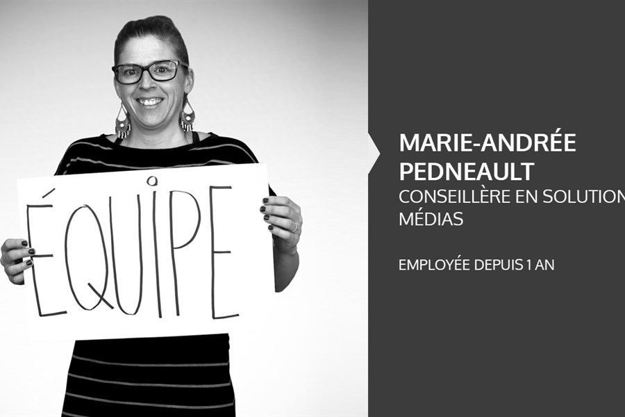 Marie-Andrée Pedneault, conseillère en solutions médias