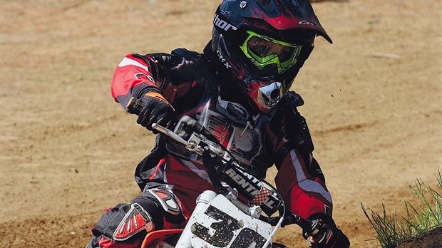 Lucas Raymond, champion provincial en motocross