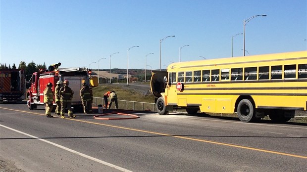 Incendie dans un autobus scolaire