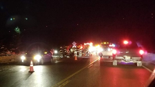 Collision sur la route 185 
