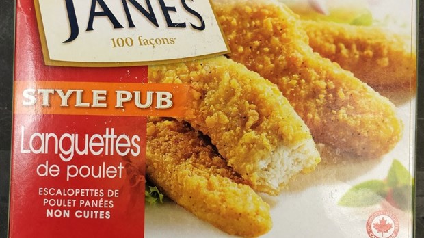 Rappel de languettes de poulet Style Pub de marque Janes en raison de la bactérie Salmonella