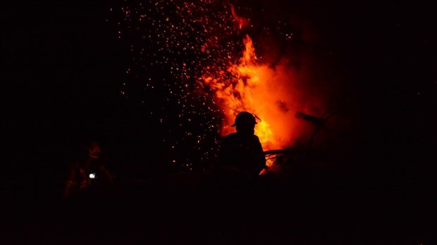 Incendie à Saint-Modeste