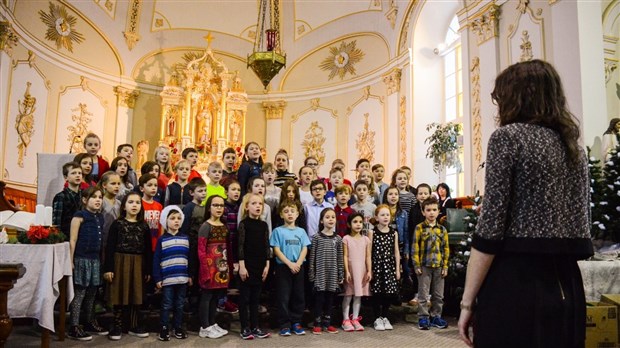 Un concert des élèves de l’école Lanouette pour les ainés du Manoir St-Antonin