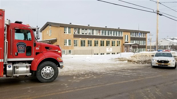 Intervention incendie à l'école des Moussaillons