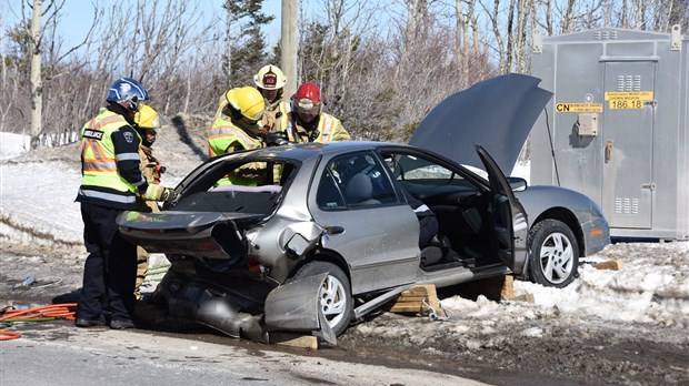 Collision sur un passage à niveau à Rivière-du-Loup