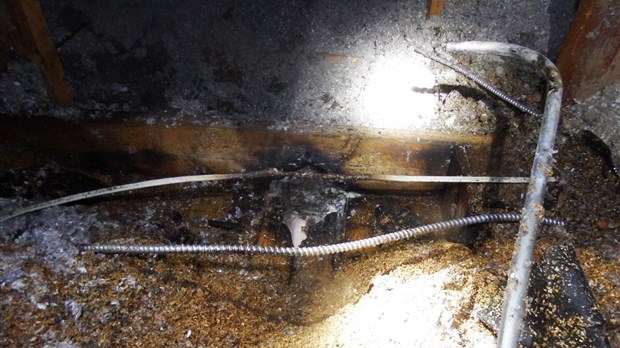 Début d'incendie au garage municipal de Dégelis
