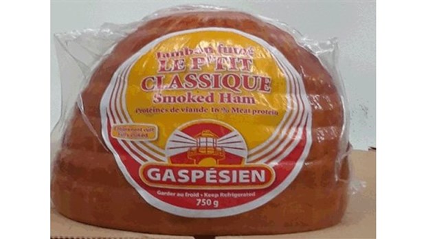 Rappel de jambons de la marque Gaspésien