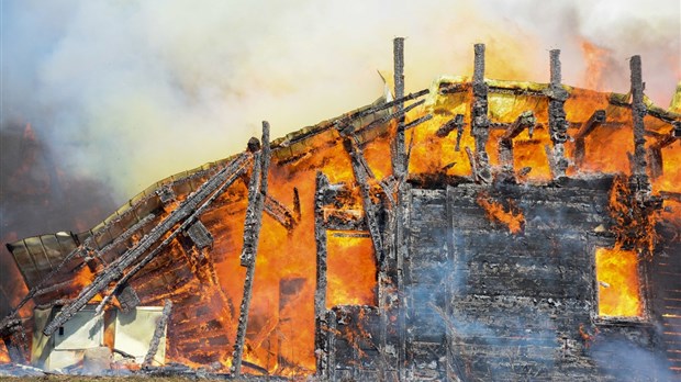 Incendie majeur à L’Isle-Verte