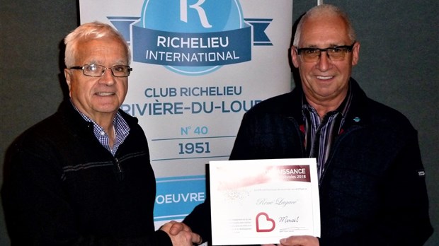 L’implication du Richelieu René Lagacé soulignée