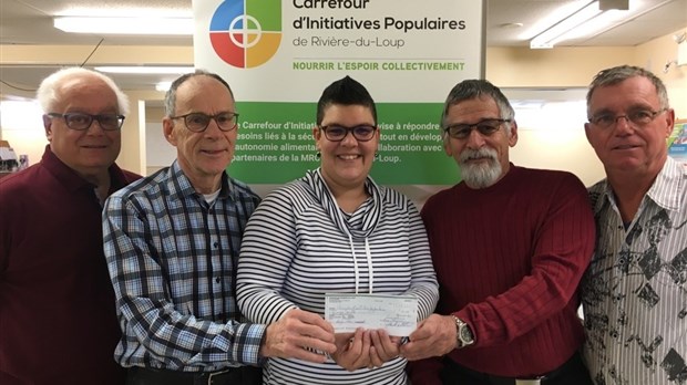 20 000 $ en dons pour le Carrefour d’Initiatives Populaires de Rivière-du-Loup