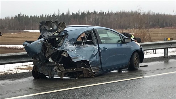Violente collision sur l’autoroute 20 