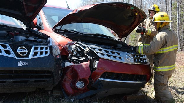 Accident à Saint-Hubert-de-Rivière-du-Loup