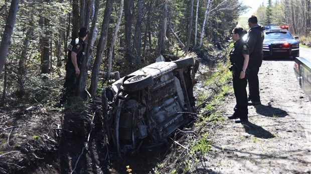 Accident sur la route Moreault à Saint-Arsène