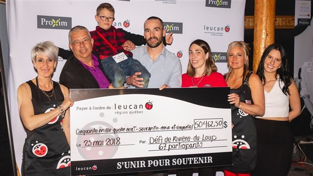 Plus de 50 000$ amassés pour Leucan à Rivière-du-Loup