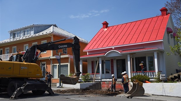 Bris et détour sur la rue Lafontaine